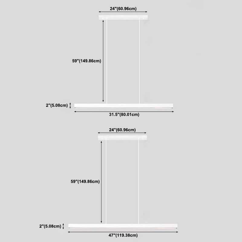 Simpuco Nordic Modern LED LED LED Isola sospesa Light per ufficio sala da pranzo