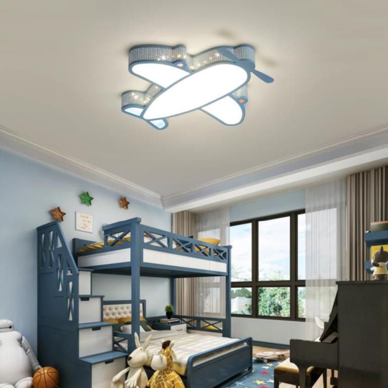 Airplane Flush Mount Light Fixtures 1 Light Acrylic Cartoon LED Ceiling Light