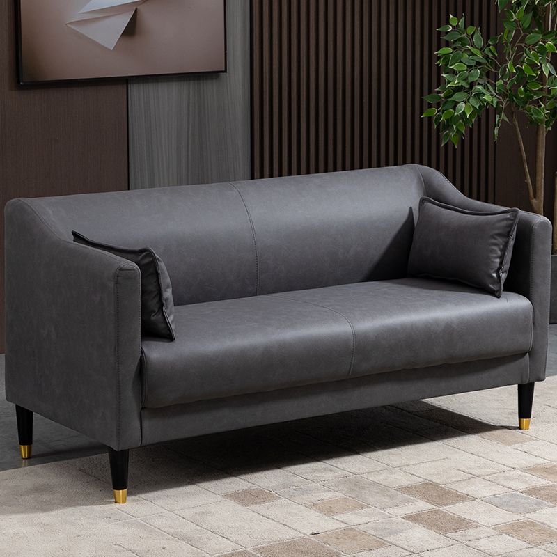 Stain Resistant Standard Sofa Pillows Included Settee with Metal Legs