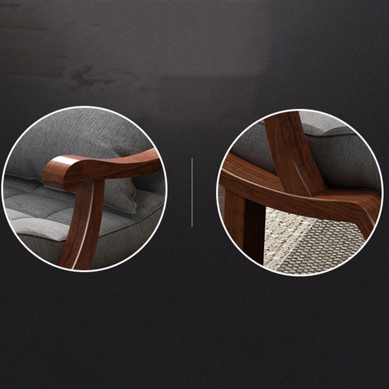 Mid-Century Recliner Chair Tufted Cushions Recliner Chair With A Lumbar Pillow