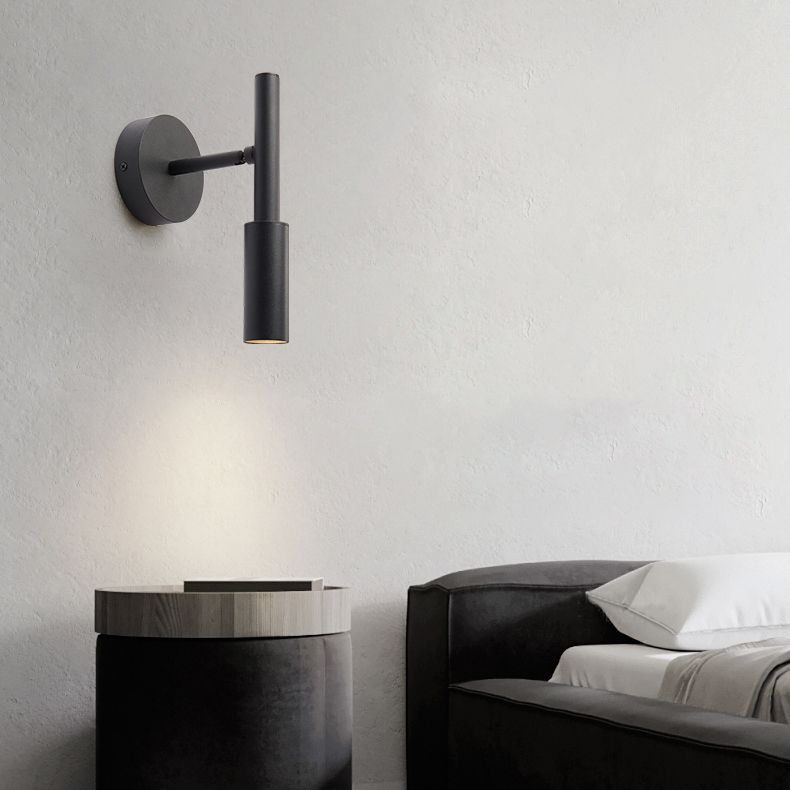 Modern Style Metallic Wall Light Rotatable Reading Lights for Hotel Bedroom Living Room