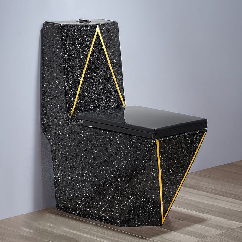 Floor Mount Flush Toilet Traditional One-Piece Toilet with Slow Close Seat