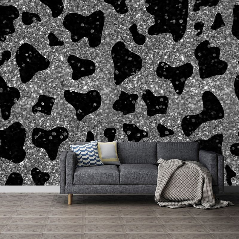 Bright Color Foil Wallpaper Mural Lace Pattern Modern Waterproof Wall Art for Bedroom