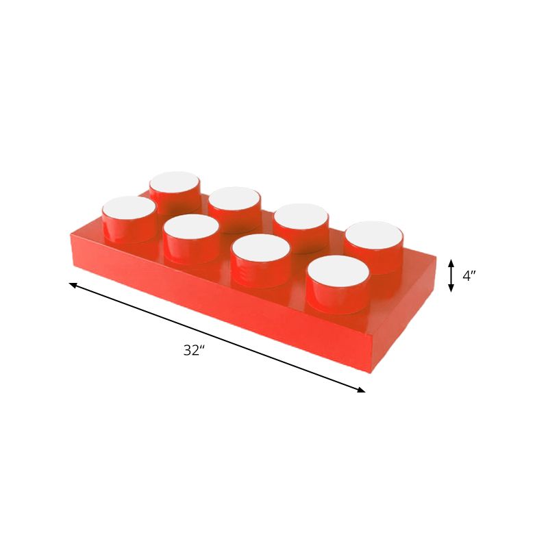 Modern Simple Flush Mount Light Rechthoek Multi-head metalen plafondlamp voor keuken