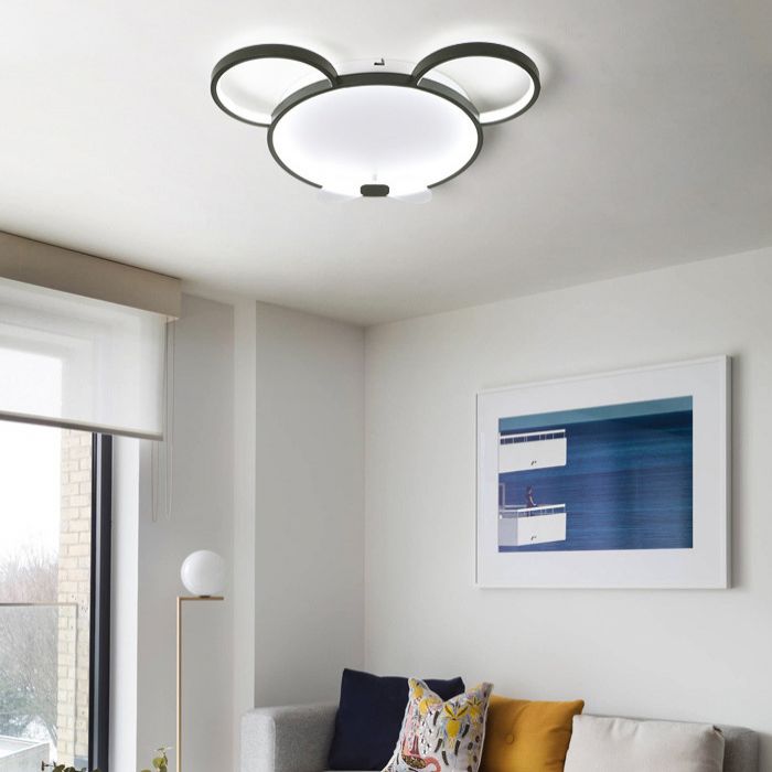 Mouse Flush Mount Ceiling Light Kids Acrylic Ceiling Flush Mount for Children Bedroom