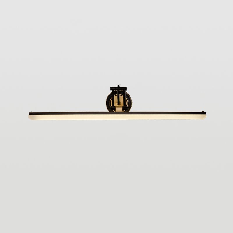 Linear Shape Metal Mirror Wall Light Modern 1-Light Mirror Wall Mounted Light