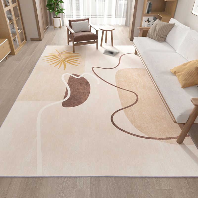 Tapis de couleur moderne gris clair tapis lavable pour le tapis lavable pour décoration intérieure
