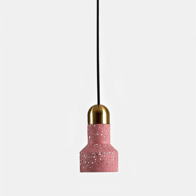 Terrazzo Mini Spotlight Nordic Style 1 Bulb Pendant Lighting Fixture for Dining Room