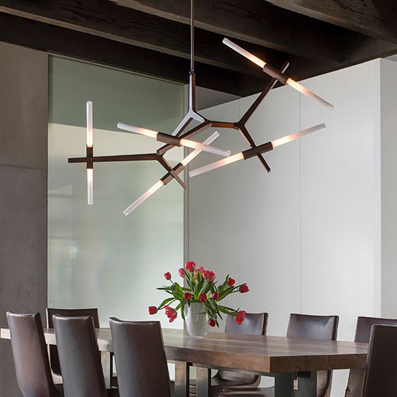 Radiation Chandelier Light Fixtures Modern Multi-Head Suspension Pendant Lamps for Living Room