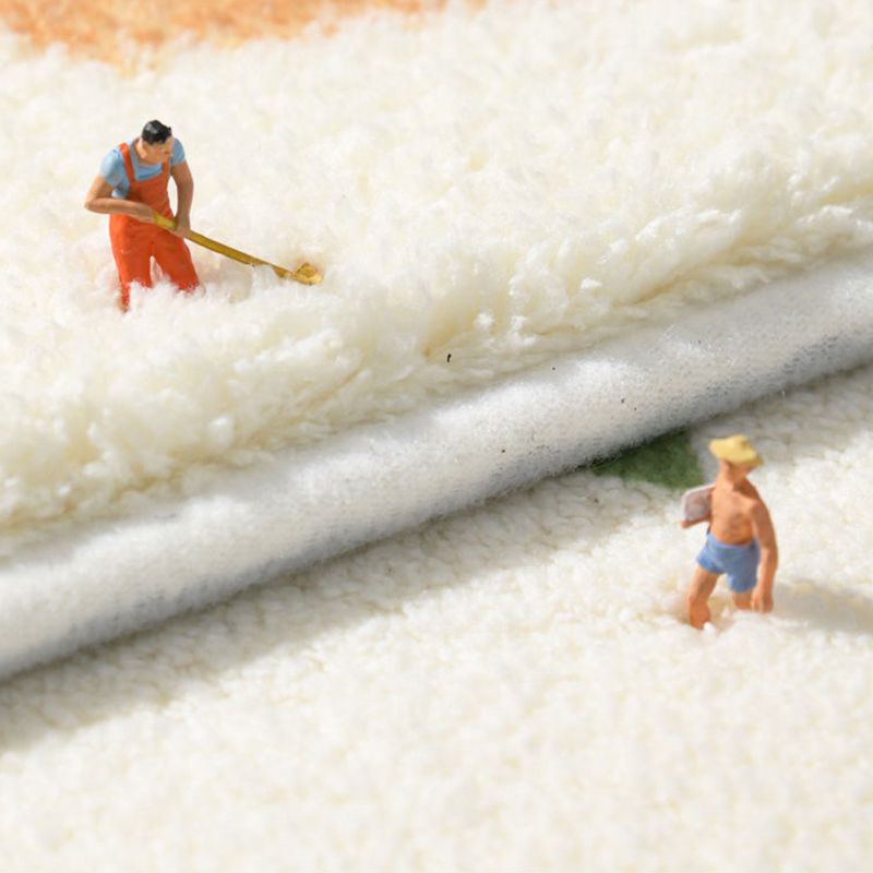 Yeollw Modern Rug Polyester Gradient Rug Washable Rug for Drawing Room