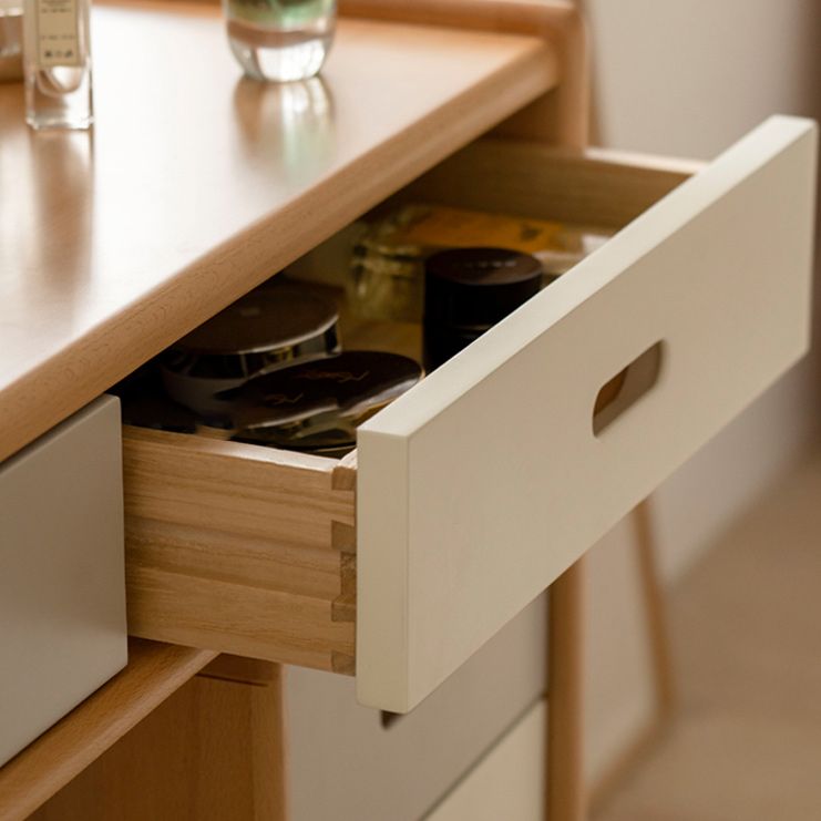 Solid Wood Vanity Table Drawers Simple Scandinavian Makeup Vanity Table