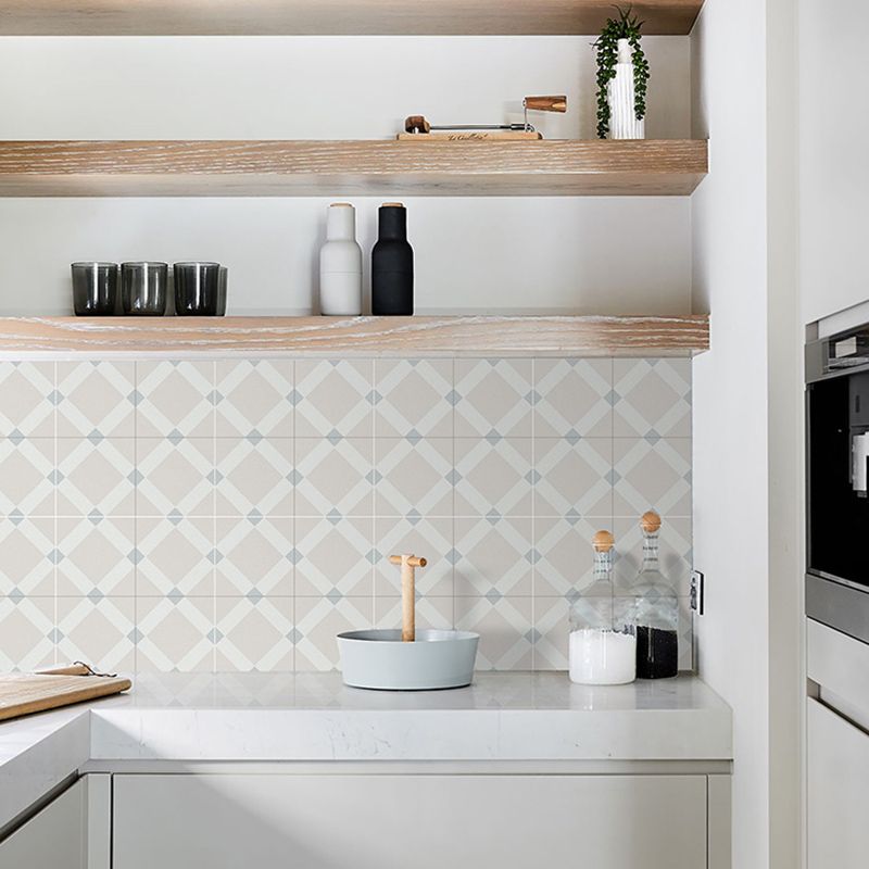 Interior Vinyl Flooring Peel and Stick Square Print Waterproof Vinyl Flooring