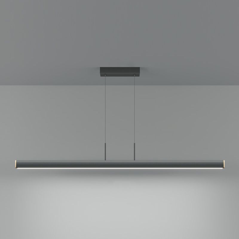 Contemporary Linear LED Chandelier Light Fixtures Restaurant Hanging Chandelier