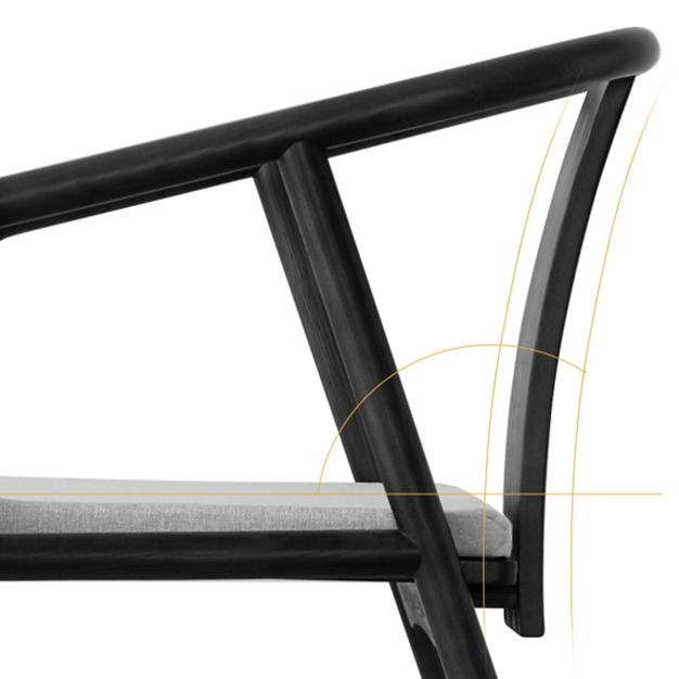 Traditional Style Chairs Dining Arm Chairs with Wooden Legs for Kitchen