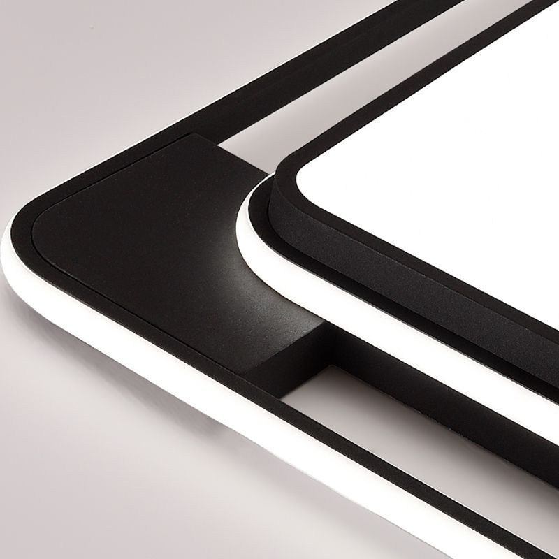 Geometric Metal Ceiling Light Fixtures Modern Flush Mount Lamp for Living Room