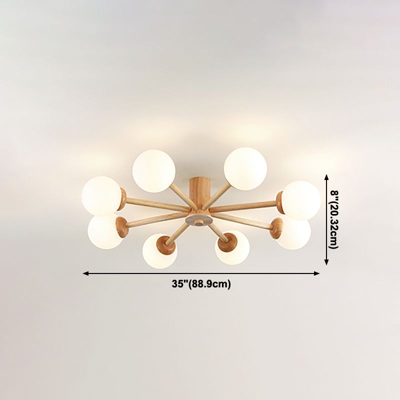 Spoetnik-plafondlamp Glazen kap Inbouwlamp voor kledingwinkel