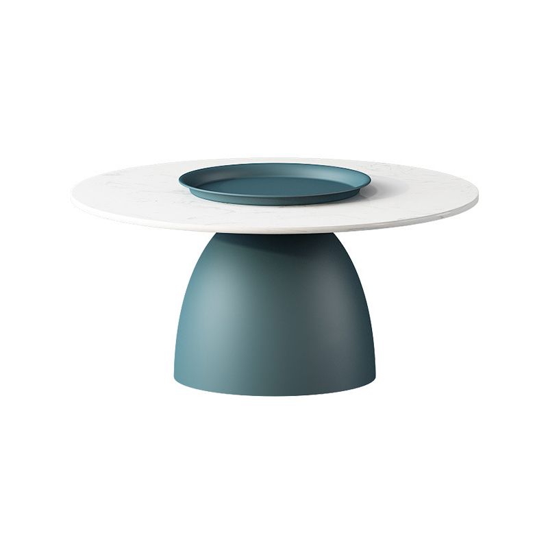 Modern Style Round Metal Table Metal Pedestal Base Coffee Table