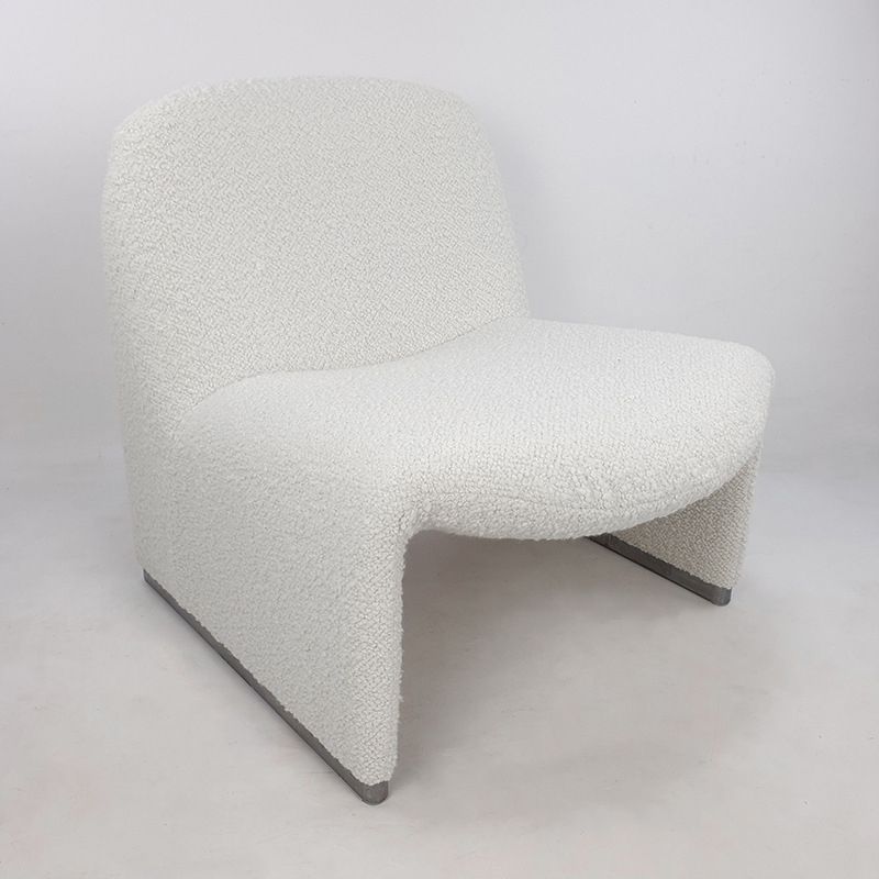 23.2"Wide Tight Back Armless Single Accent Chair for Apartment