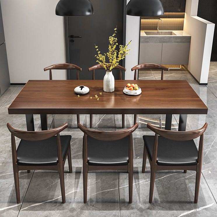 Industrial 1/3/4/5/7 Pieces Dinette Set Solid Wood Dining Table and Chairs