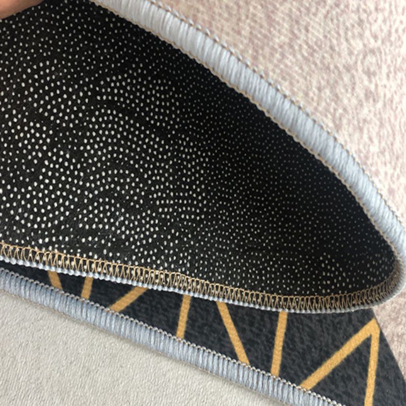 Dark Green Modern Rug Polyester 3D Feather Rug Washable Rug for Drawing Room