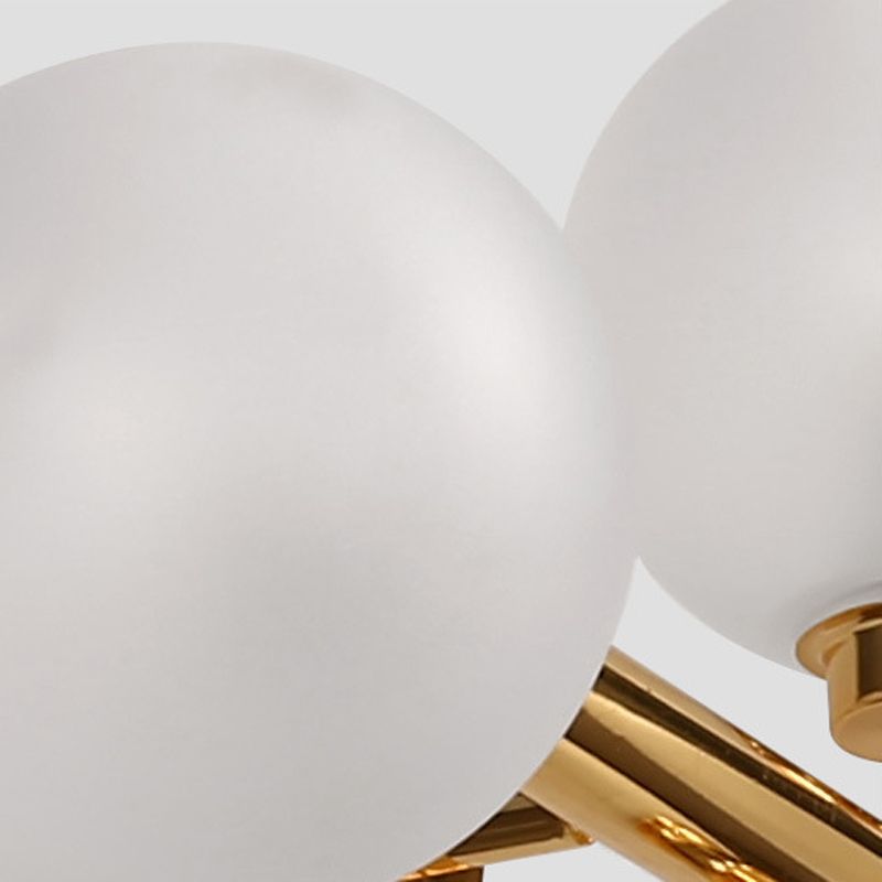 Ball Shape Glass Chandelier Light Modern Style 16 Lights Chandelier Light Fixture
