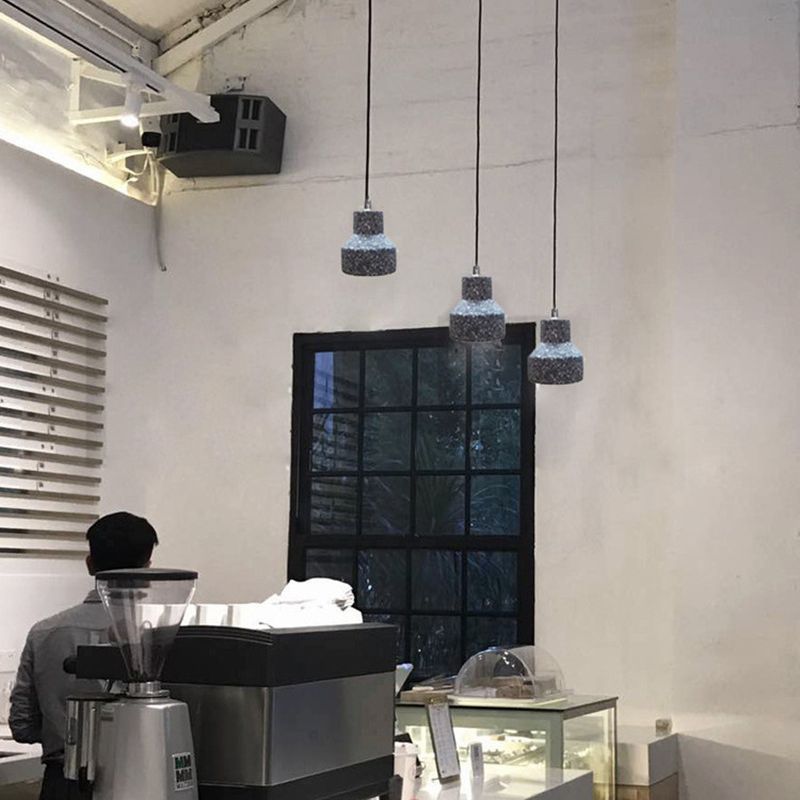 Schattierter Stein nach unten Mini Anhänger zeitgenössischer Stil Anhänger Beleuchtung für das Restaurant