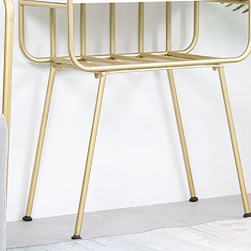 4 Shelves Standard Bookshelf Metal Modern Bookcase ,11.8" W X 70.9" H