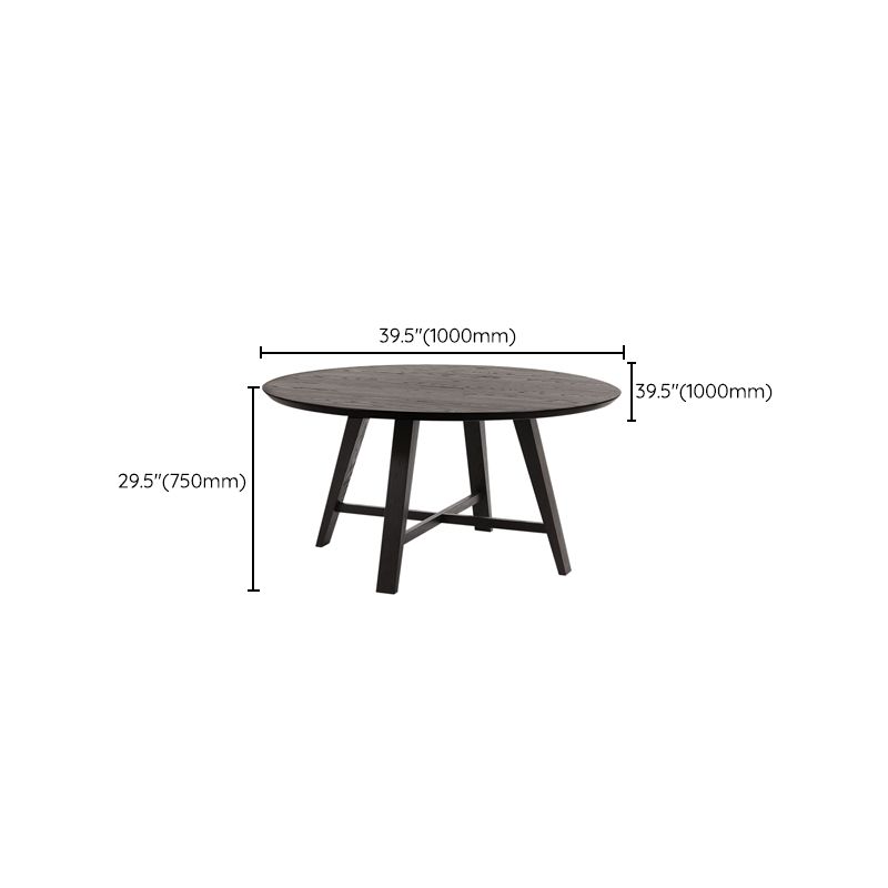 Modern Dining Table Round Wooden Dinner Table for Dining Room