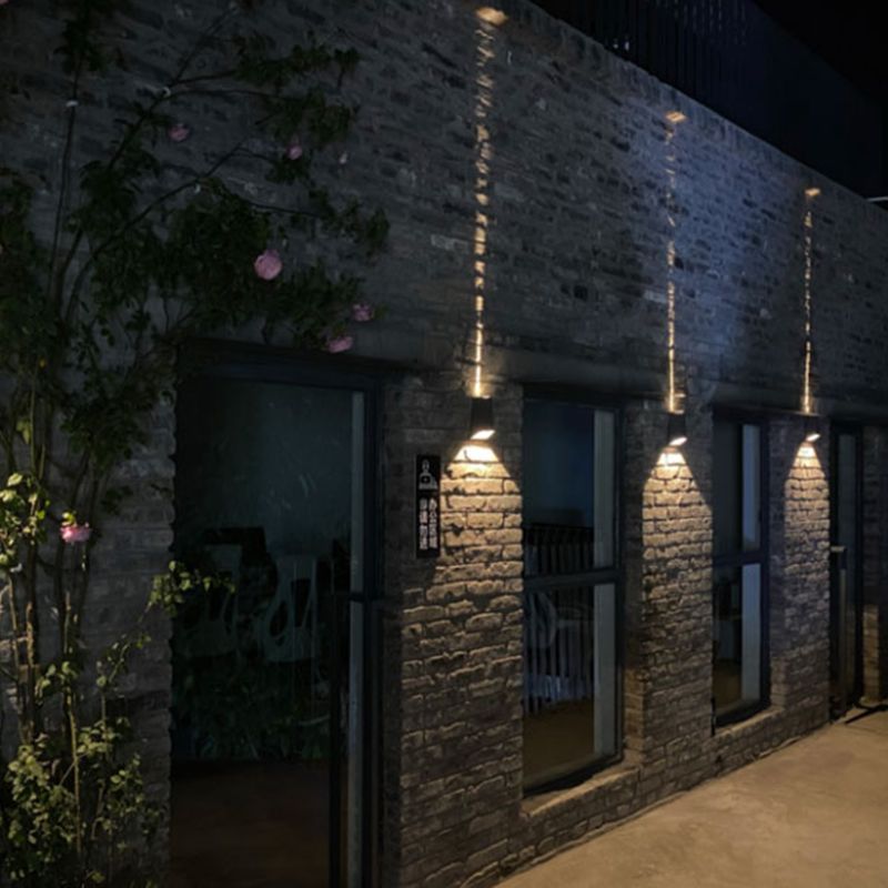 Modern Minimalist Style Geometric Up and Down LED Wall Sconce Metal Sconces