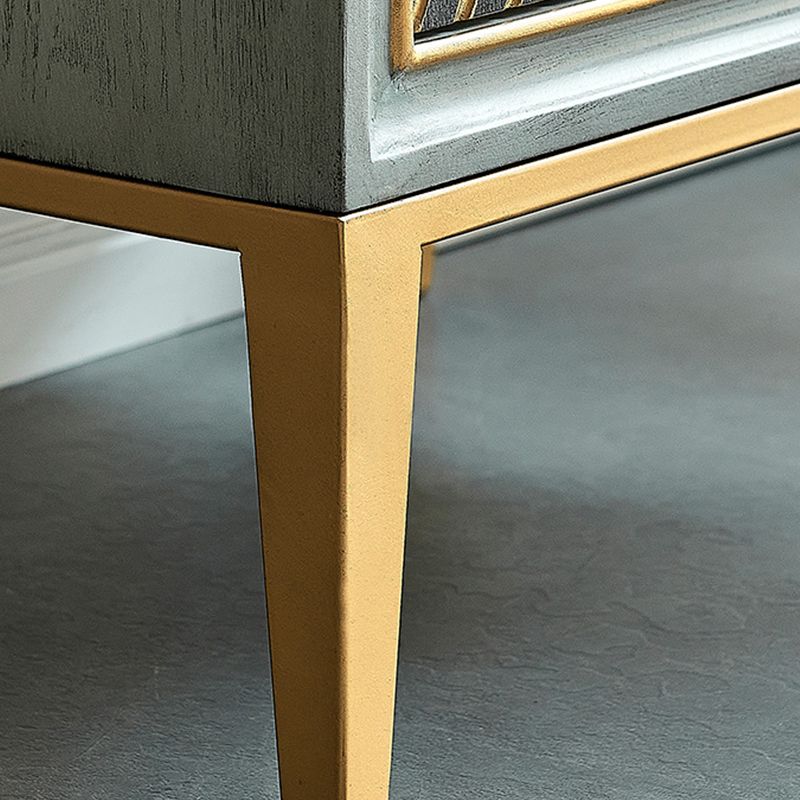 Wooden Storage Chest Dresser Contemporary Glam Dresser for Home