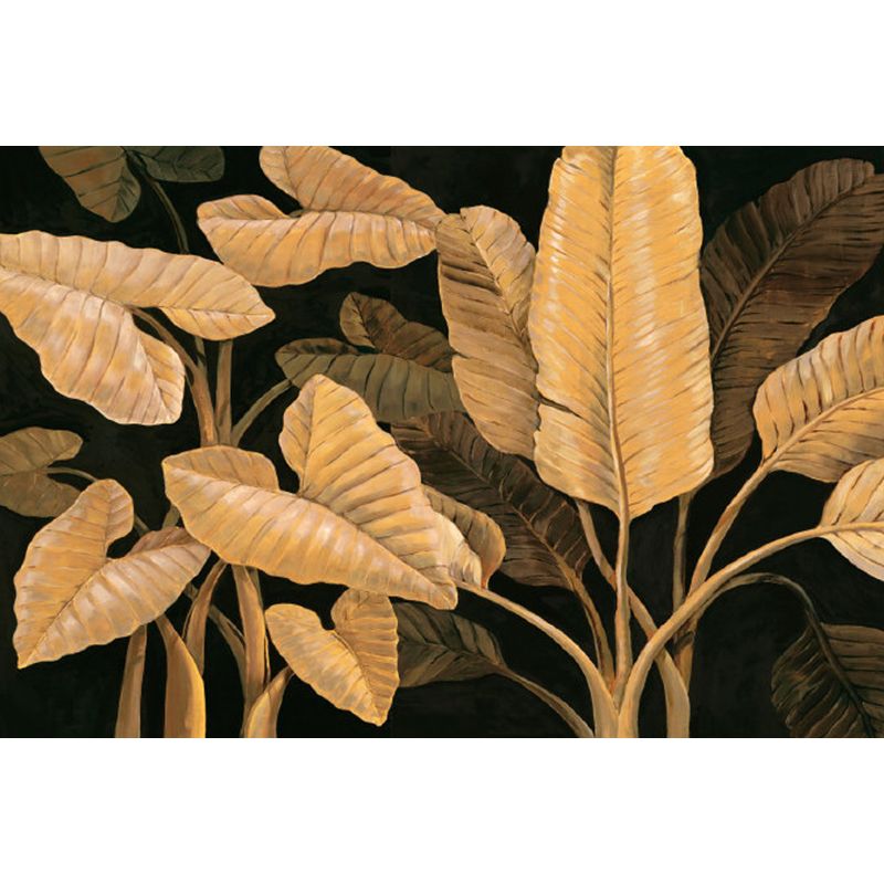 Various Leaves Wall Mural for Dining Room Illustration Wall Decor, Custom Printed