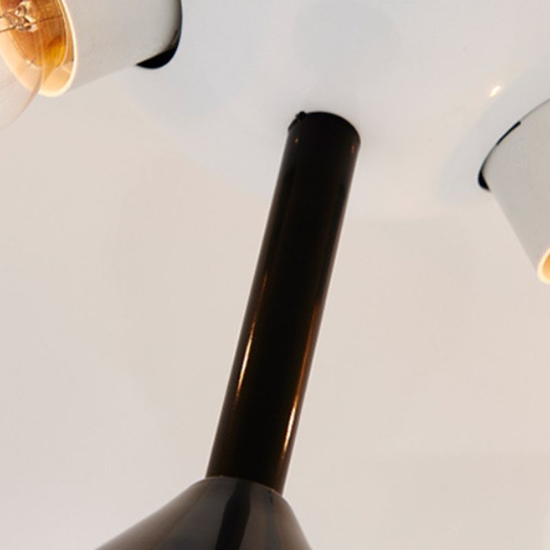 Metal Round Form Table Lampe moderne 1-Licht-Tischlampenleuchten