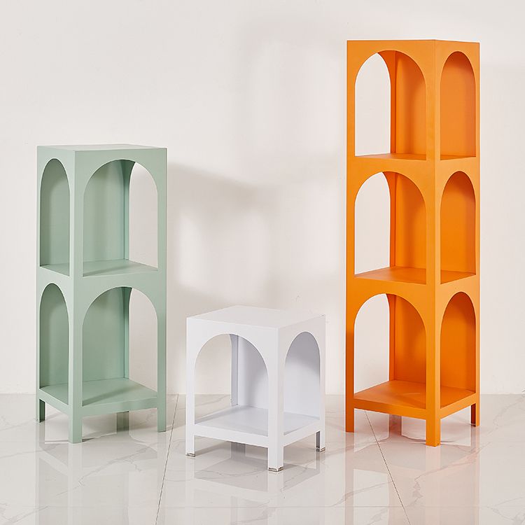 Modern Metal Bookcase Open Storage Shelves Included Etagere Bookshelf