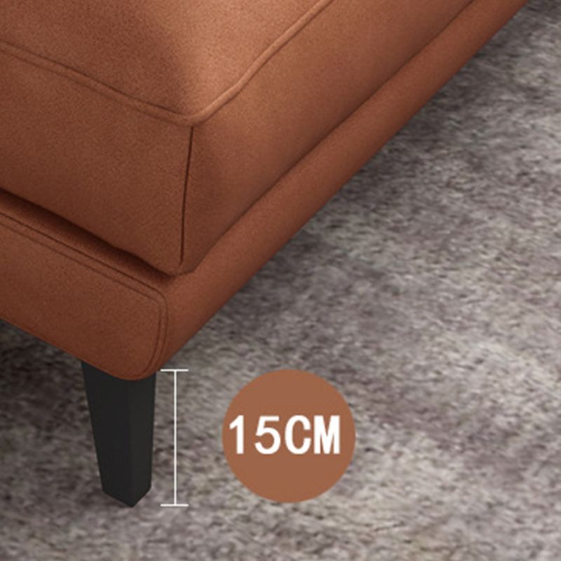 Contemporary Pillow Top Arms Sectional with Pillow Back 4-Seater