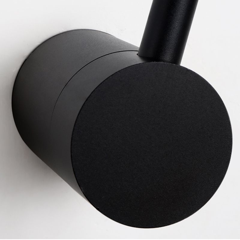 Lineare Form Metall Wandleuchter moderner Stil Einmals Wandmontage Licht in Schwarz