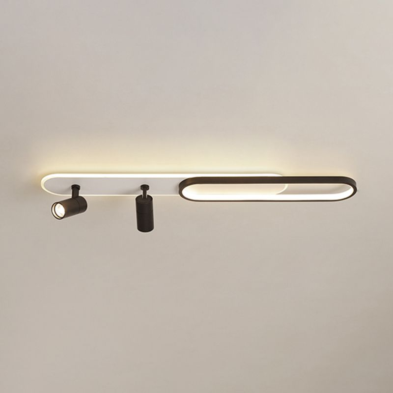 Plafonnier LED moderne met en lumière les luminaires encastrés en métal