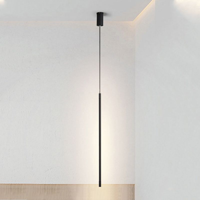 Metal Linear Hanging Lights Modern Style 1 Light Hanging Mount Fixture