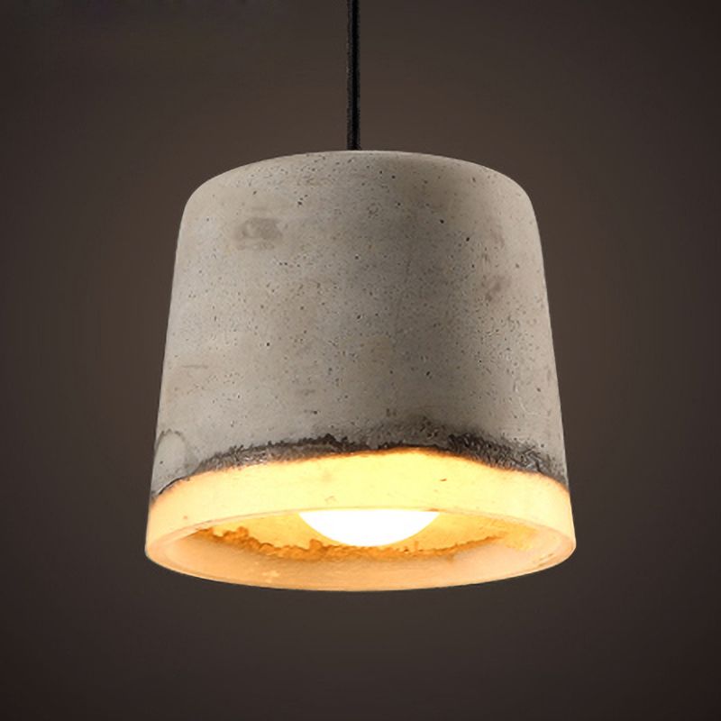 Cement hangende lichtkit eenvoud ophanging hanglamp voor woonkamer slaapkamer