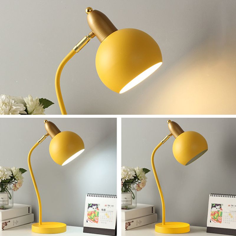 4 kleur optionele macaroon -stijl bureaulamp metaal koepel koepel oogbescherming bestuderen kamer verlichting armatuur