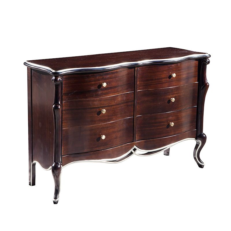 Mid-Century Modern Storage Cabinet Solid Wood 5/6-Drawer Accent Chest