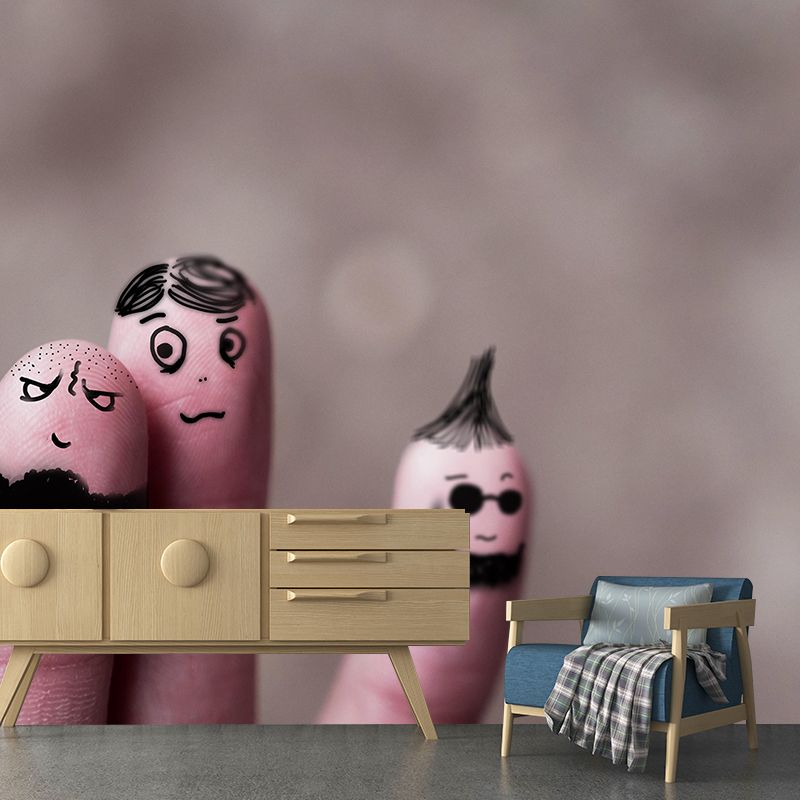 Illustration Environment Friendly Mural Wallpaper Finger Art Indoor Wall Mural