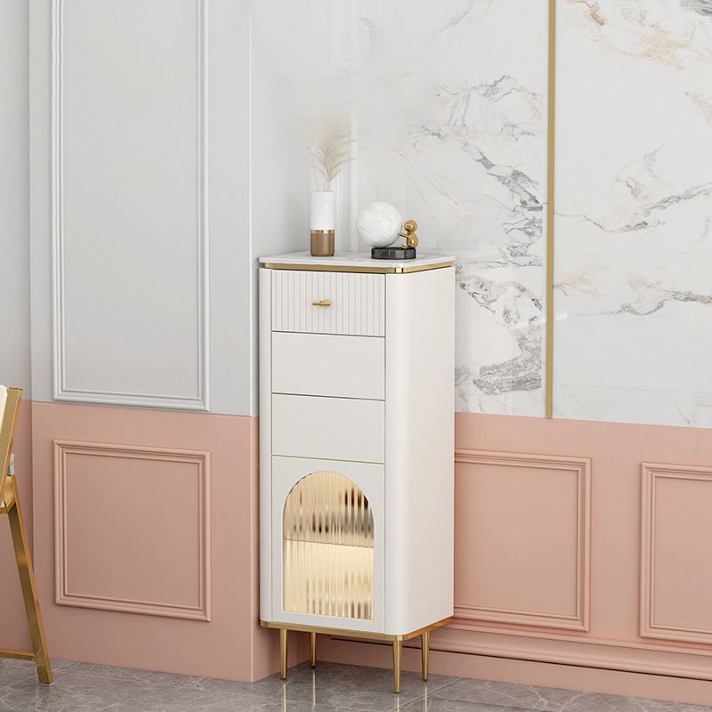 11.7 Inch Width Stone Storage Chest Classic Glam Storage Chest Dresser