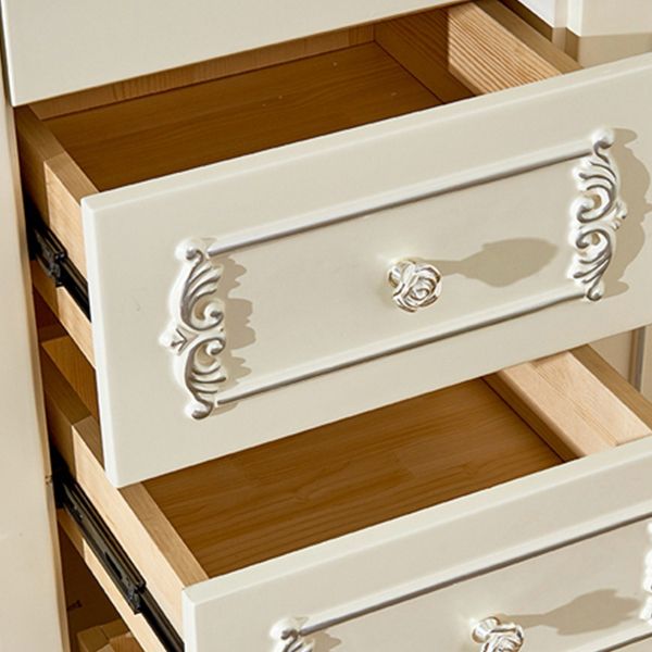 French Country Wardrobe Cabinet with Shelves Wood Wardrobe Closet