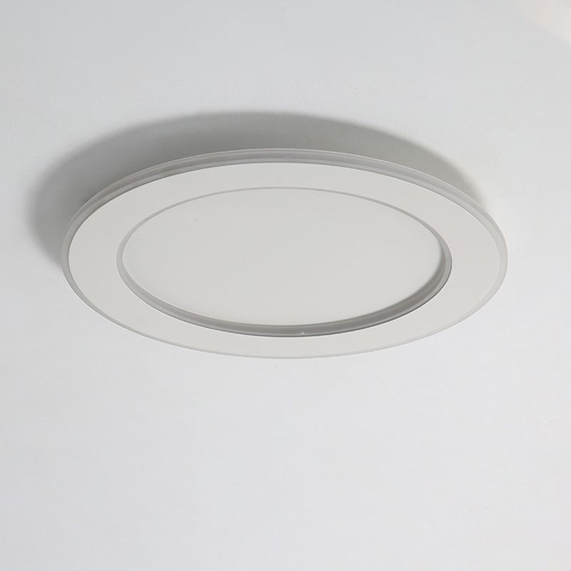 LED Ceiling Light White Round Ceiling Mount Light with Acrylic Shade for Bedroom