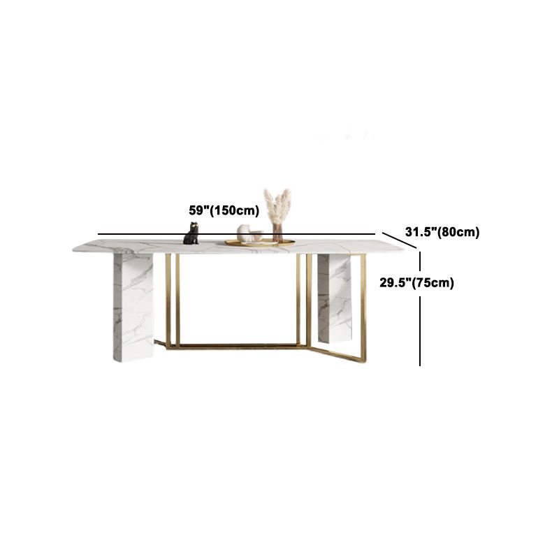 Nordic Glam Sintered Stone Table Set 1/4/5/7 Pieces Dining Set