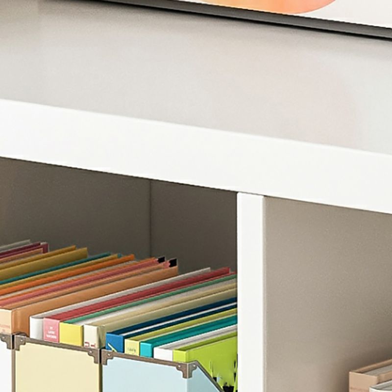 11.81" Wide Contemporary Wooden Bookshelf Cube Shelf Bookcase