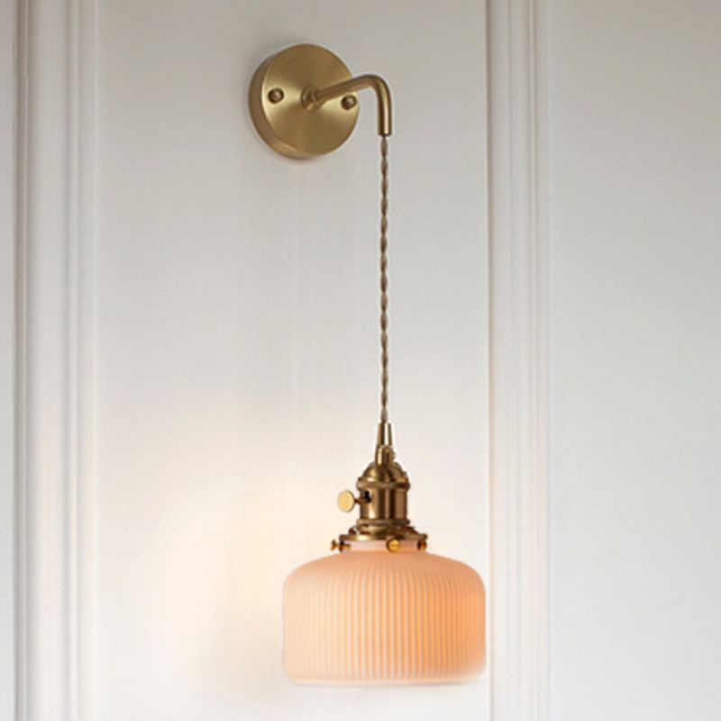 Sconce murale in stile industriale 1 lampada montata a parete blub per camera da letto