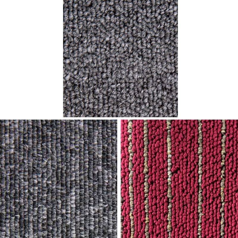 Modern Carpet Tiles Multi Level Loop Glue Down Non-Skid Carpet Tile for Foyer