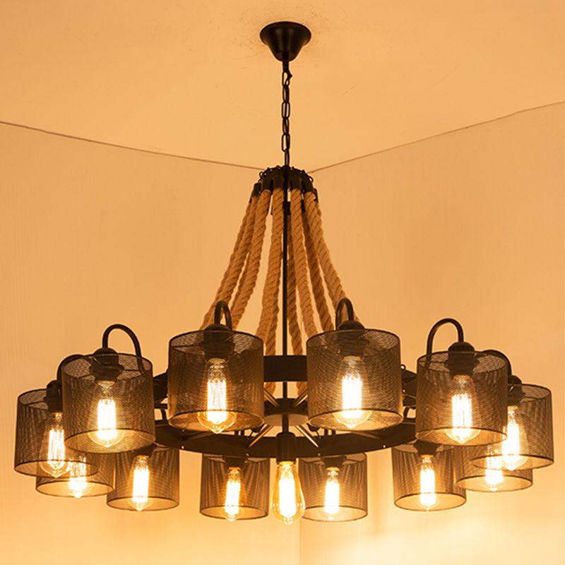 Accesorios de iluminación de la isla cónica ideas de iluminación de islas de metal industrial para restaurante