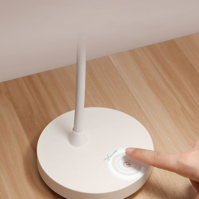 3-Gears Adjustable LED Table Lamp Warm White Light Nordic Macaroon Style Desk Light with Mini Night Light Design